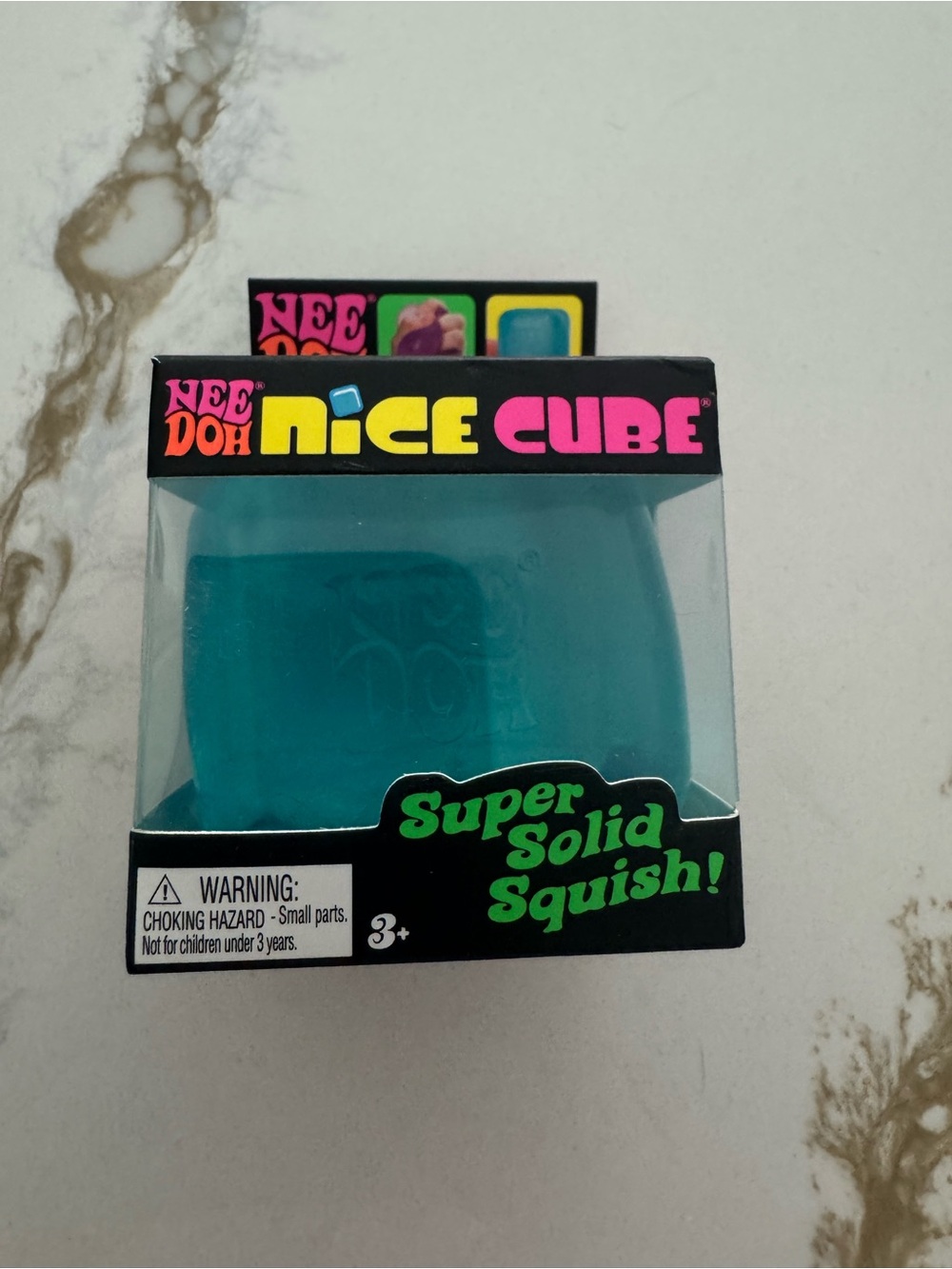 NeeDoh Nice Cube Super Solid Squish Toy - Teal
